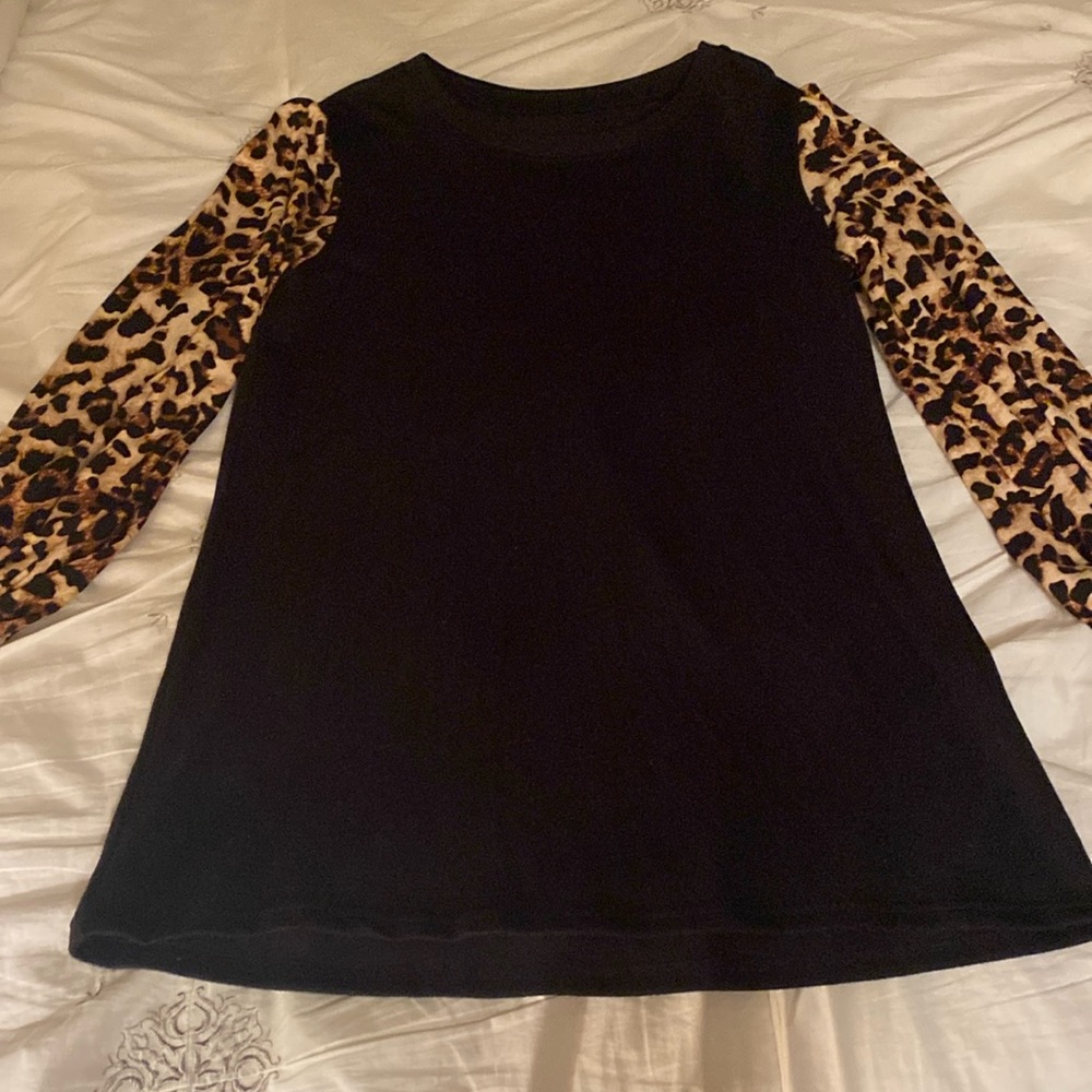 Long sleeve black dress shirt
